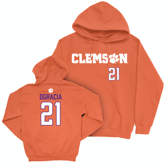 Clemson Women's Lacrosse Orange Sideline Hoodie - Bella Dgracia Small