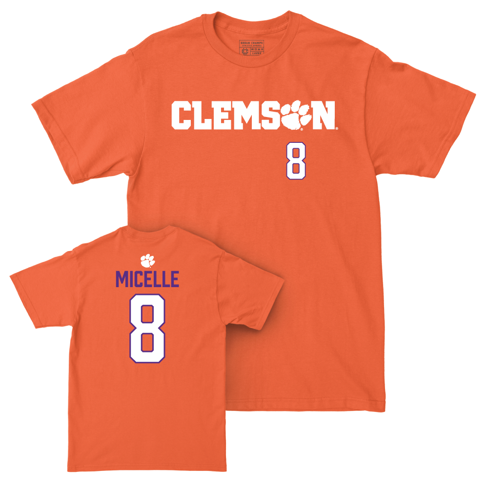 Clemson Women's Volleyball Orange Sideline Tee - Becca Micelle Small