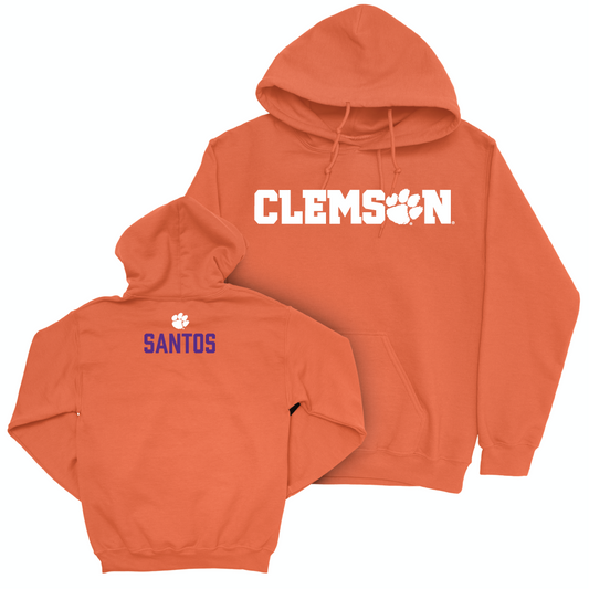 Clemson Men's Track & Field Orange Sideline Hoodie - Blake Santos Small