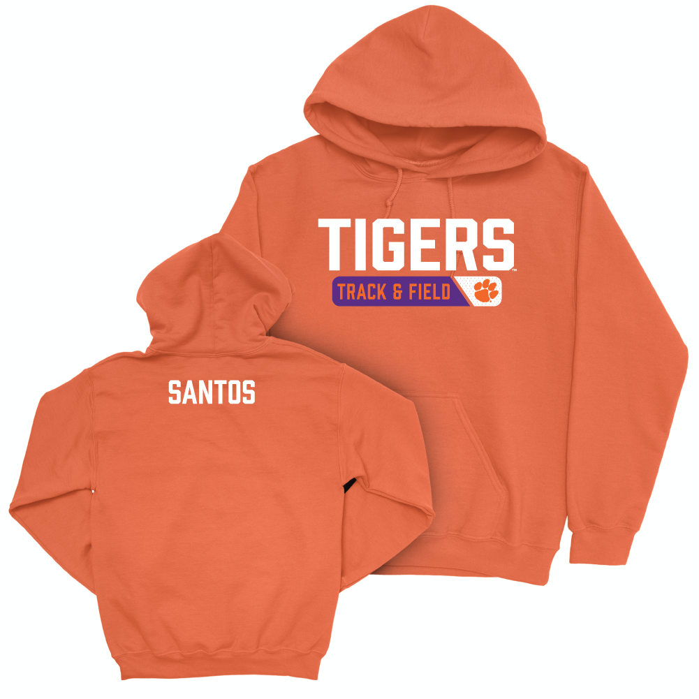 Clemson Men's Track & Field Orange Staple Hoodie - Blake Santos Small