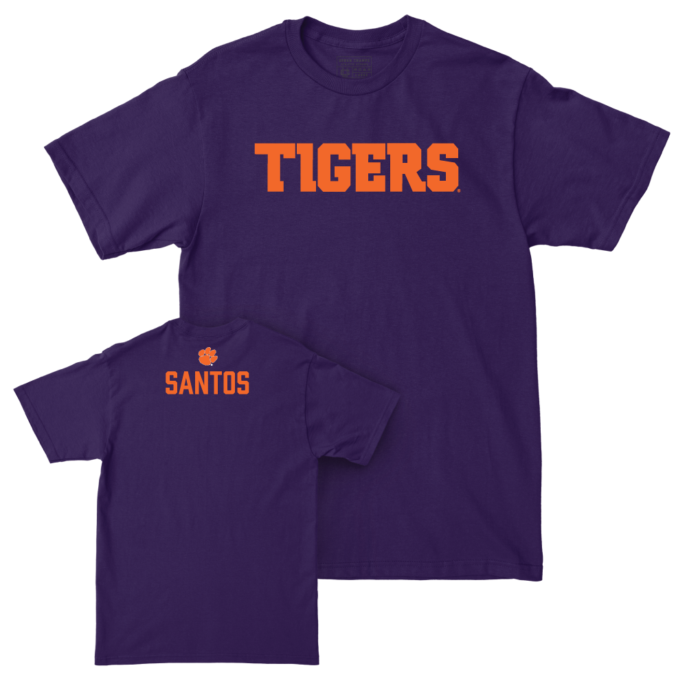 Clemson Men's Track & Field Purple Tigers Tee - Blake Santos Small