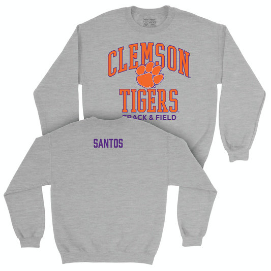 Clemson Men's Track & Field Sport Grey Classic Crew - Blake Santos Small