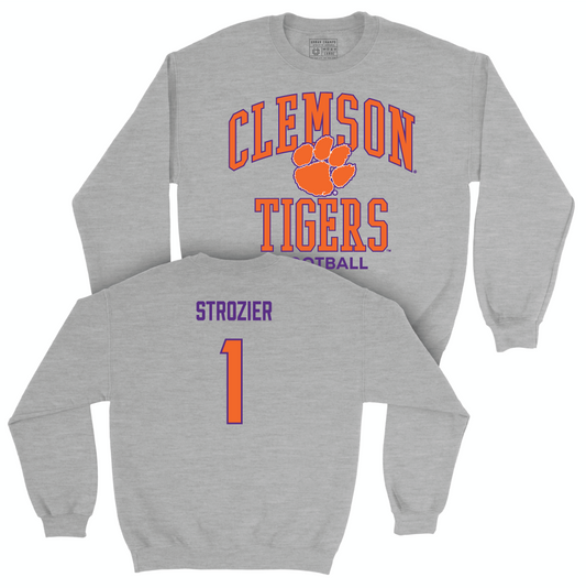 Clemson Football Sport Grey Classic Crew - Branden Strozier Small