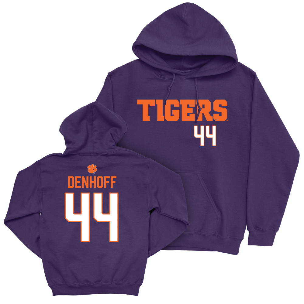 Clemson Football Purple Tigers Hoodie - Cade Denhoff Small