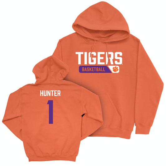 Clemson Men's Basketball Orange Staple Hoodie - Chase Hunter Small