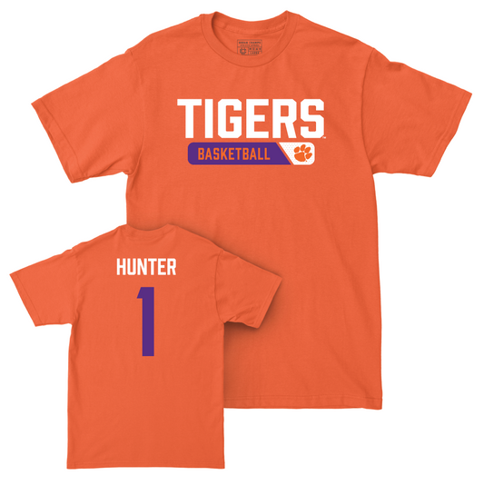 Clemson Men's Basketball Orange Staple Tee - Chase Hunter Small