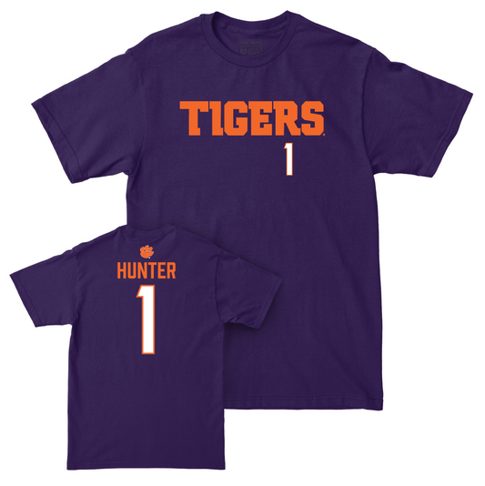 Clemson Men's Basketball Purple Tigers Tee - Chase Hunter Small