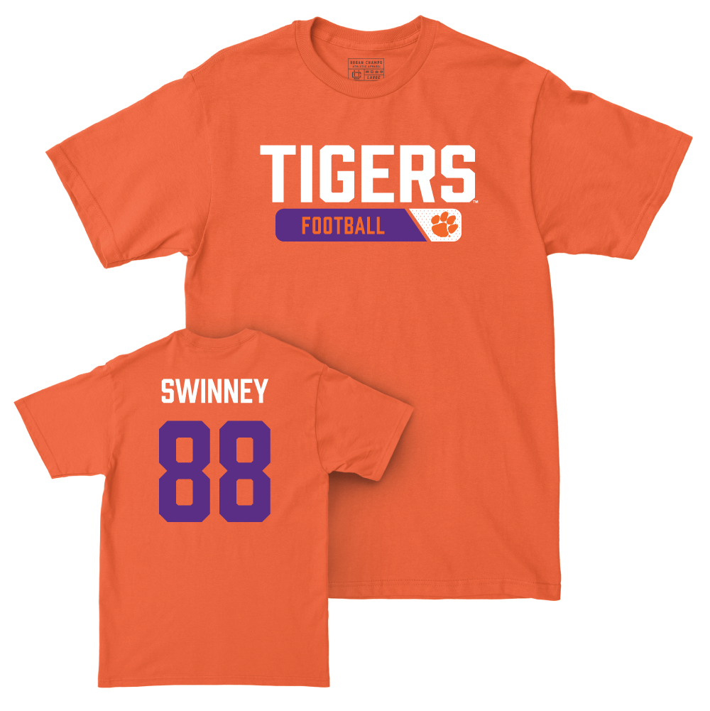 Clemson Football Orange Staple Tee - Clay Swinney Small