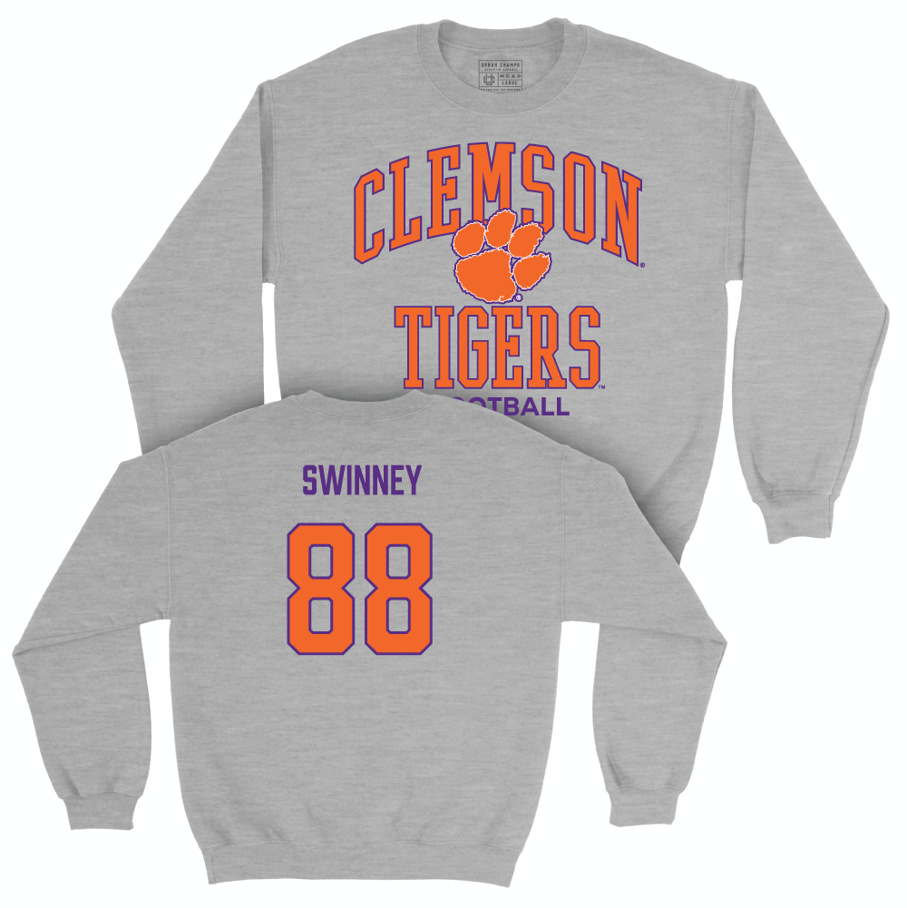 Clemson Football Sport Grey Classic Crew - Clay Swinney Small