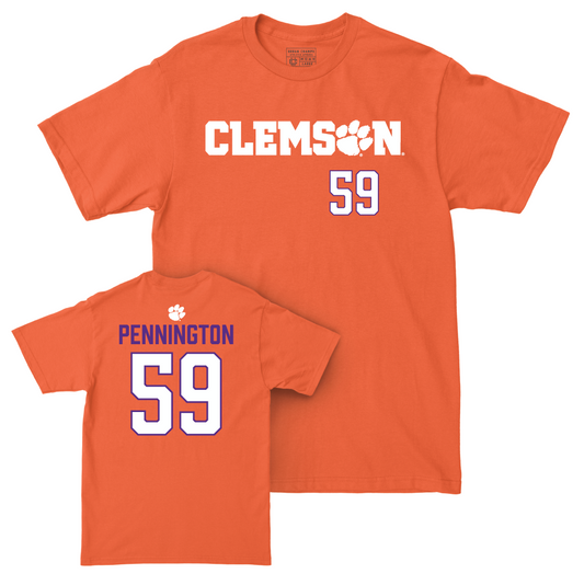 Clemson Football Orange Sideline Tee - Dietrick Pennington Small