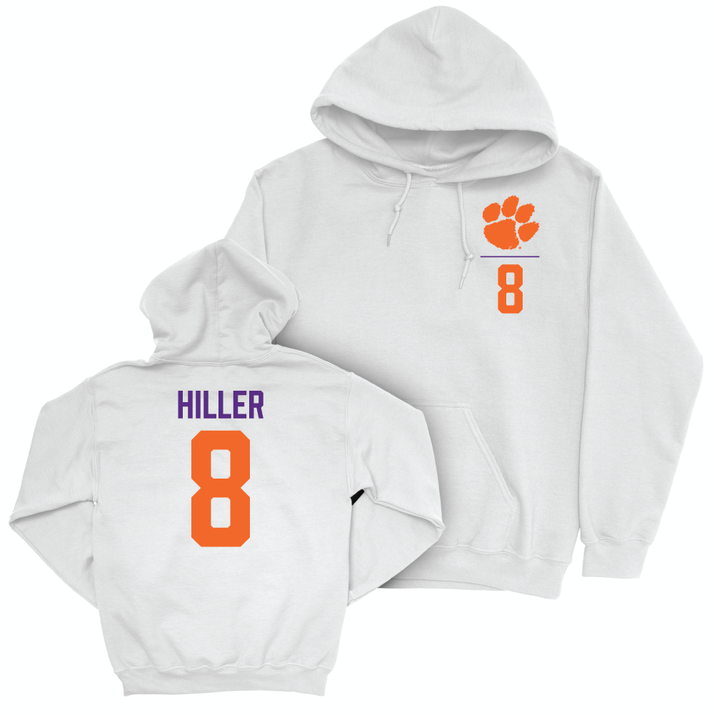 Clemson Softball White Logo Hoodie - Grace Hiller Small