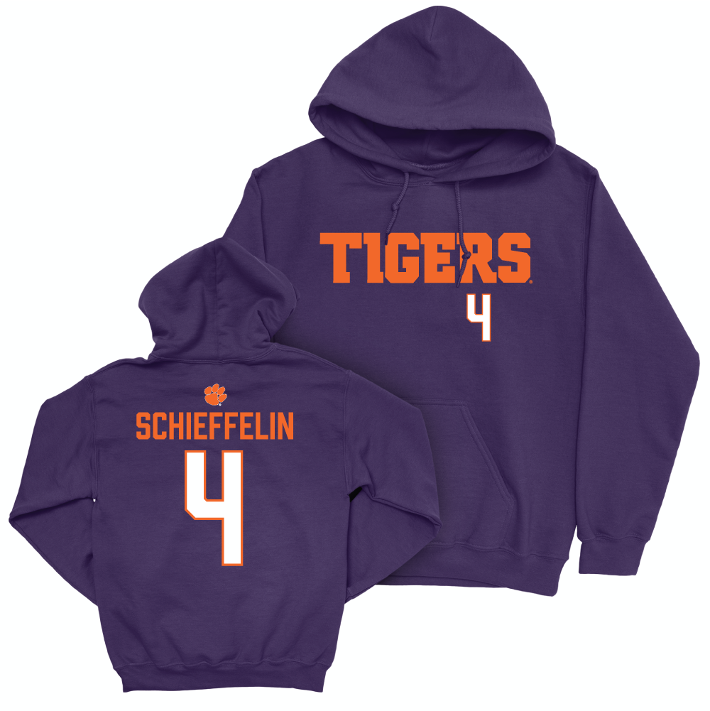 Clemson Men's Basketball Purple Tigers Hoodie - Ian Schieffelin Small