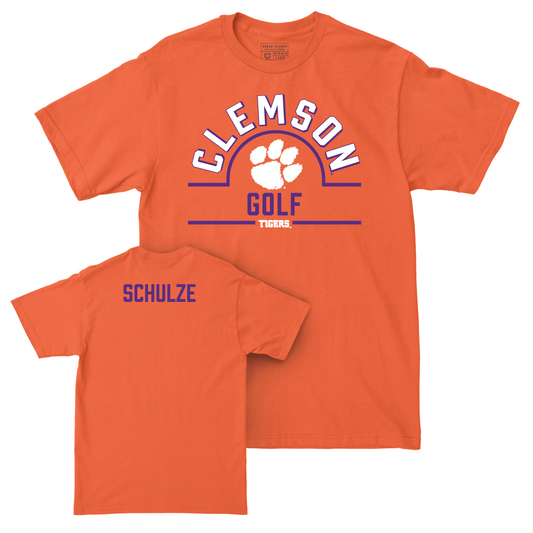 Clemson Women's Golf Orange Arch Tee - Ivy Schulze Small