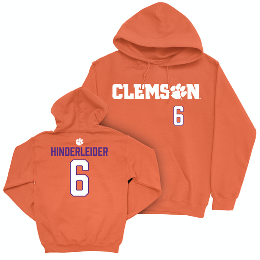 Clemson Baseball Orange Sideline Hoodie - Jacob Hinderleider Small