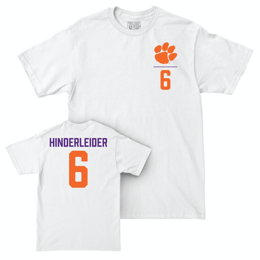 Clemson Baseball White Logo Comfort Colors Tee - Jacob Hinderleider Small