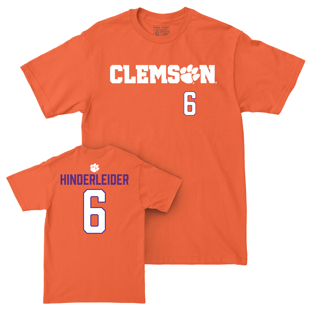 Clemson Baseball Orange Sideline Tee - Jacob Hinderleider Small