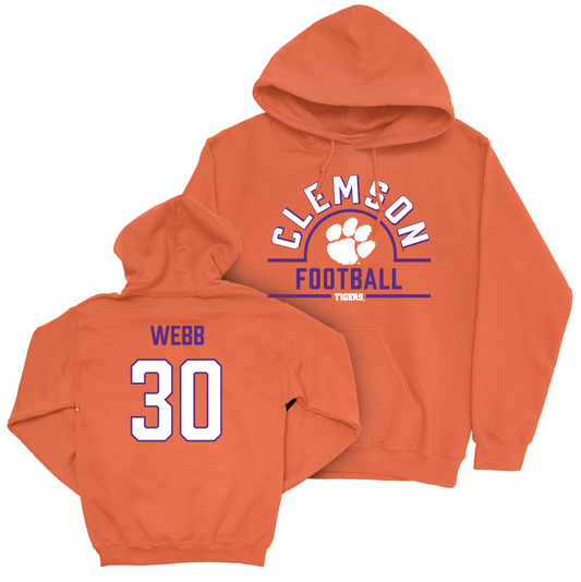 Clemson Football Orange Arch Hoodie - Kylen Webb Small