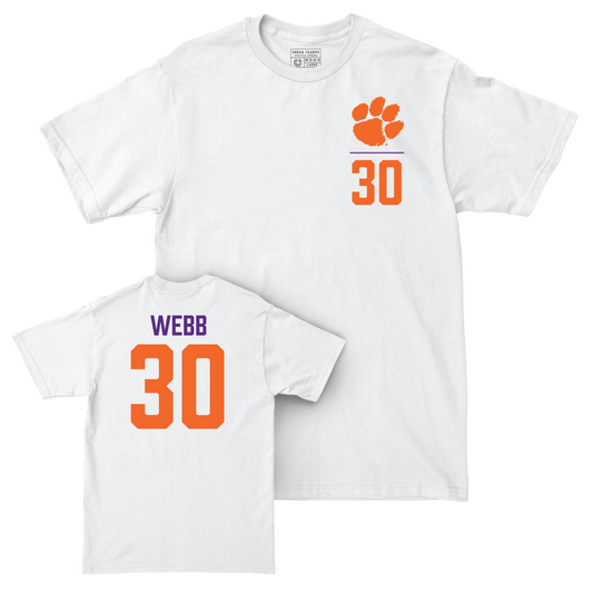 Clemson Football White Logo Comfort Colors Tee - Kylen Webb Small