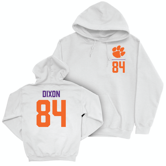 Clemson Football White Logo Hoodie - Markus Dixon Small