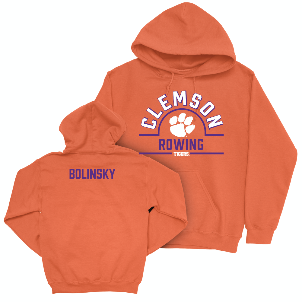 Clemson Women's Rowing Orange Arch Hoodie - Rylee Bolinsky Small