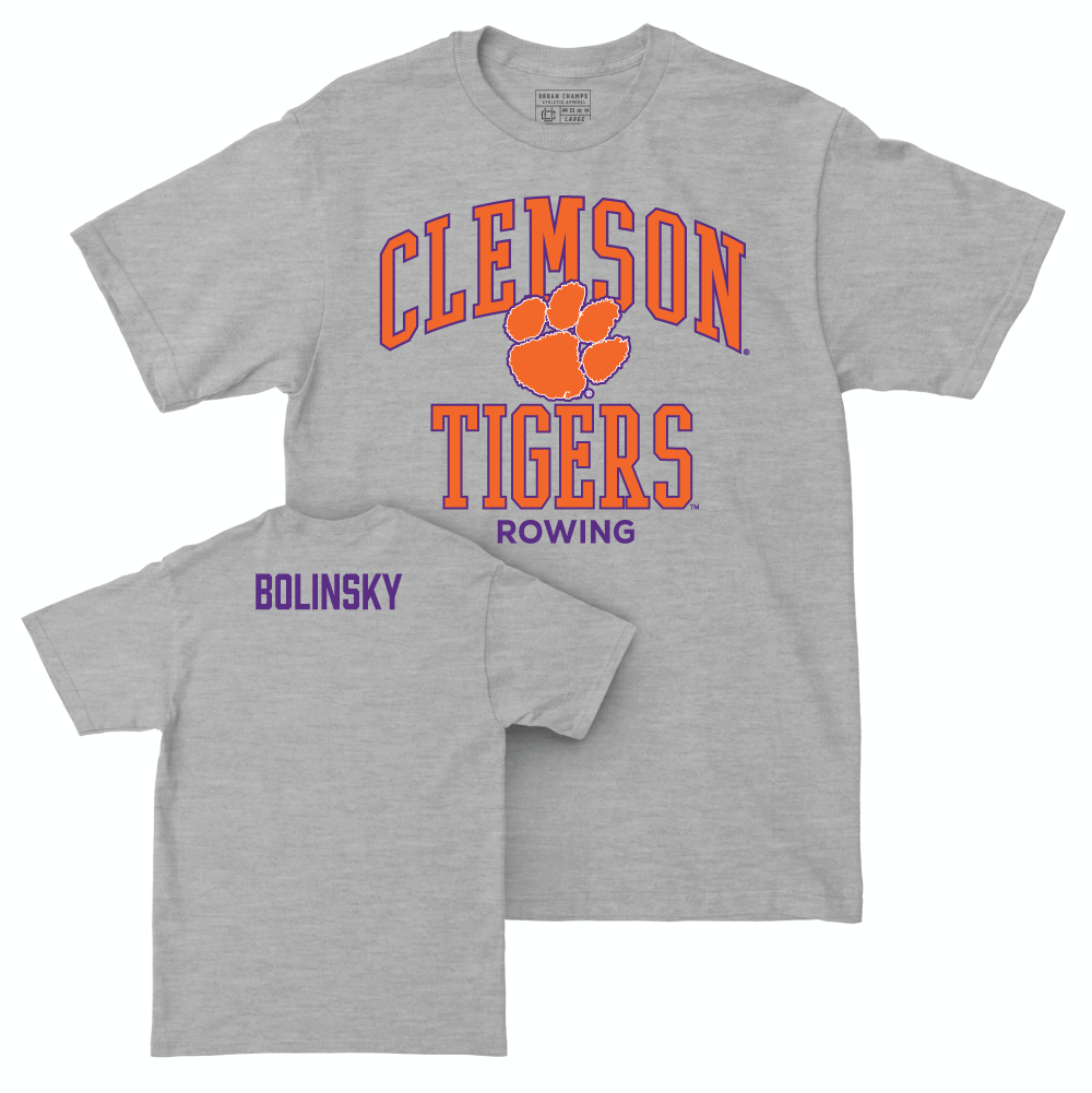 Clemson Women's Rowing Sport Grey Classic Tee - Rylee Bolinsky Small