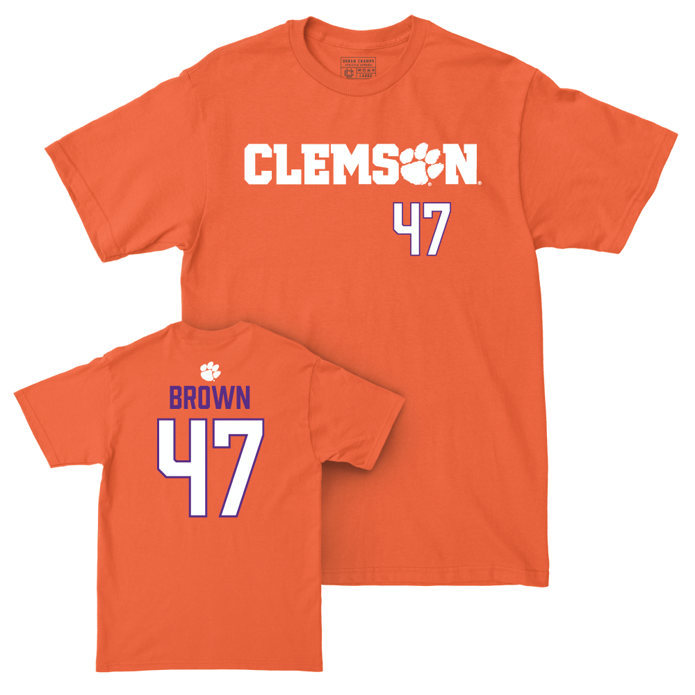 Clemson Football Orange Sideline Tee - Sammy Brown Small