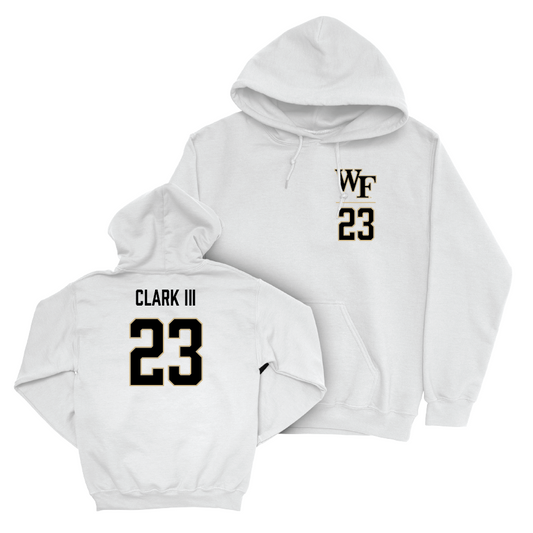 Wake Forest Football White Logo Hoodie  - Ty Clark III