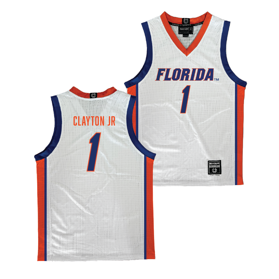 Florida Men's Basketball White Jersey - Walter Clayton Jr. #1