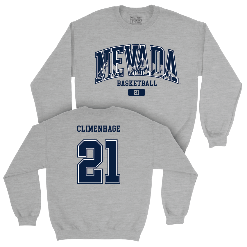 Nevada Women's Basketball Sport Grey Arch Crew  - Charlotte Climenhage