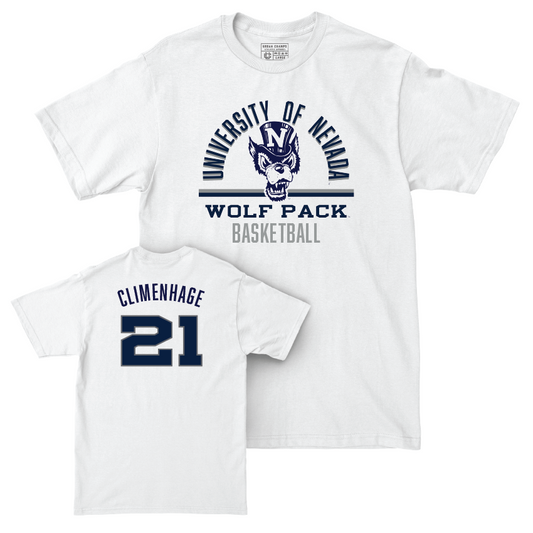 Nevada Women's Basketball White Classic Comfort Colors Tee  - Charlotte Climenhage