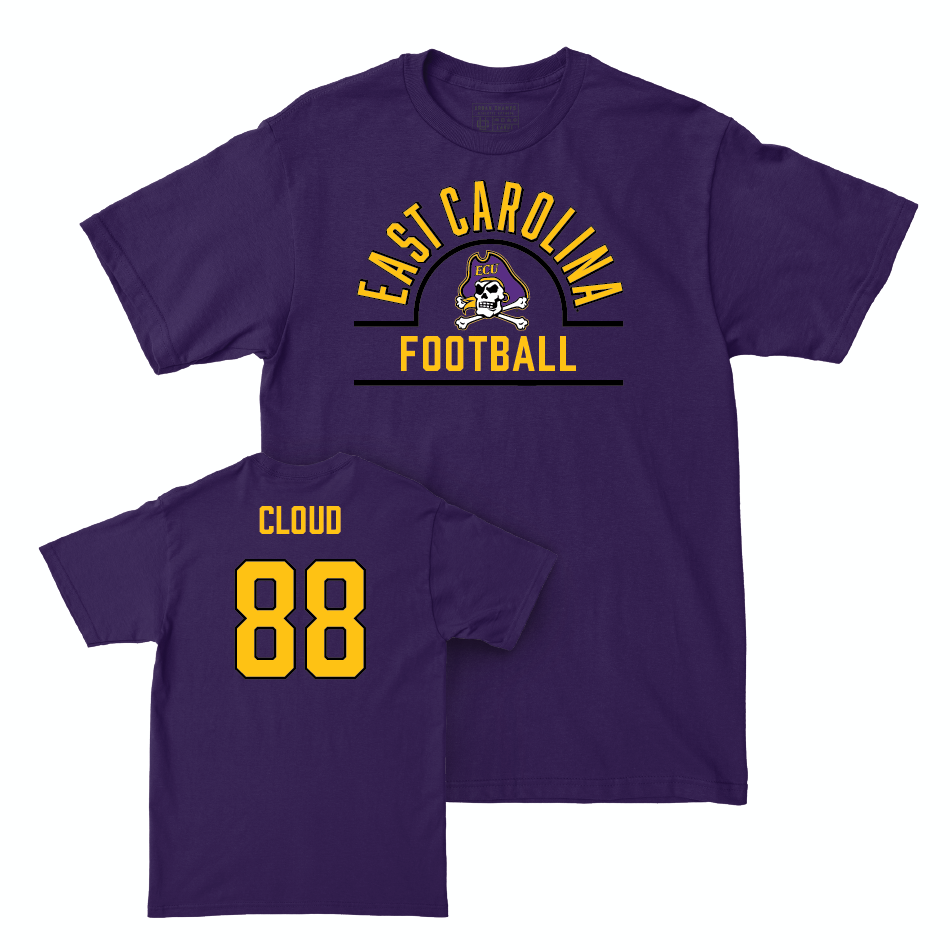 East Carolina Football Purple Arch Tee - Trenton Cloud