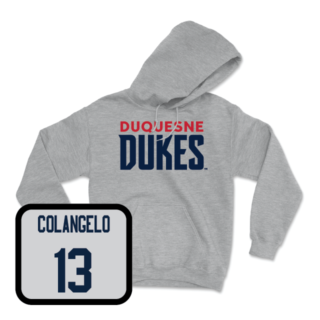 Duquesne Women's Soccer Sport Grey Lock Hoodie - Abby Colangelo