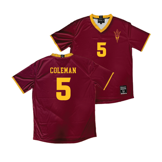 Arizona State Women's Soccer Maroon Jersey - Olivia Coleman