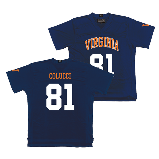 Virginia Men's Lacrosse Navy Jersey - Thomas Colucci | #81