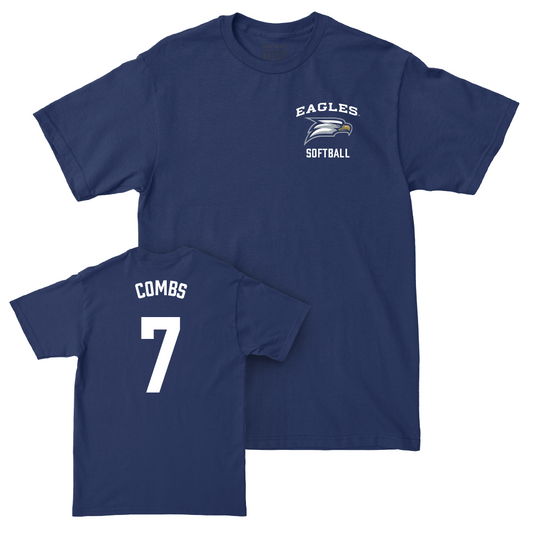 Georgia Southern Softball Navy Logo Tee  - Valerie Combs