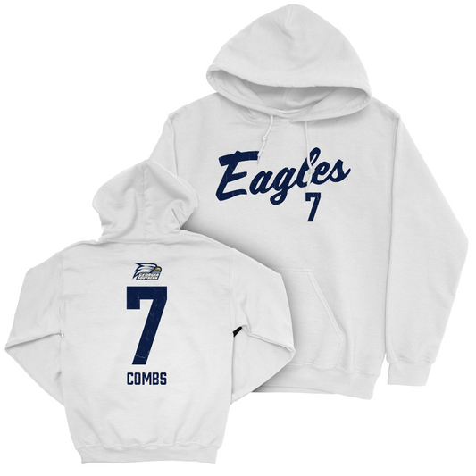 Georgia Southern Softball White Script Hoodie  - Valerie Combs