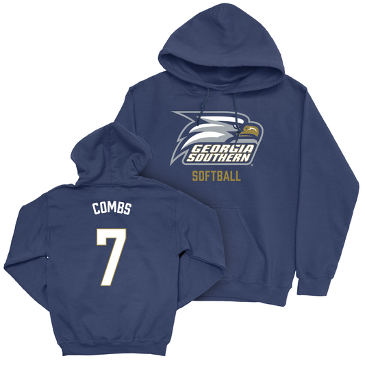 Georgia Southern Softball Navy Staple Hoodie  - Valerie Combs