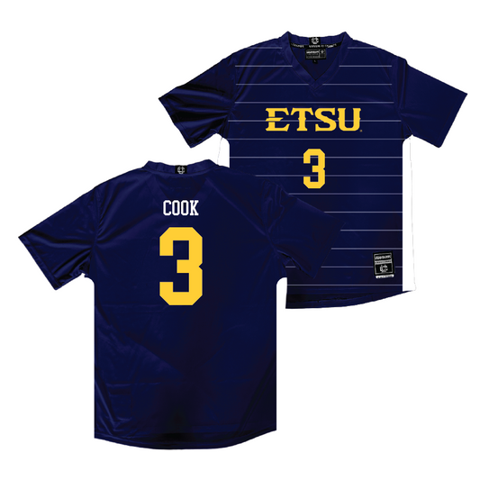 ETSU Women's Soccer Navy Jersey - Lindsey Cook