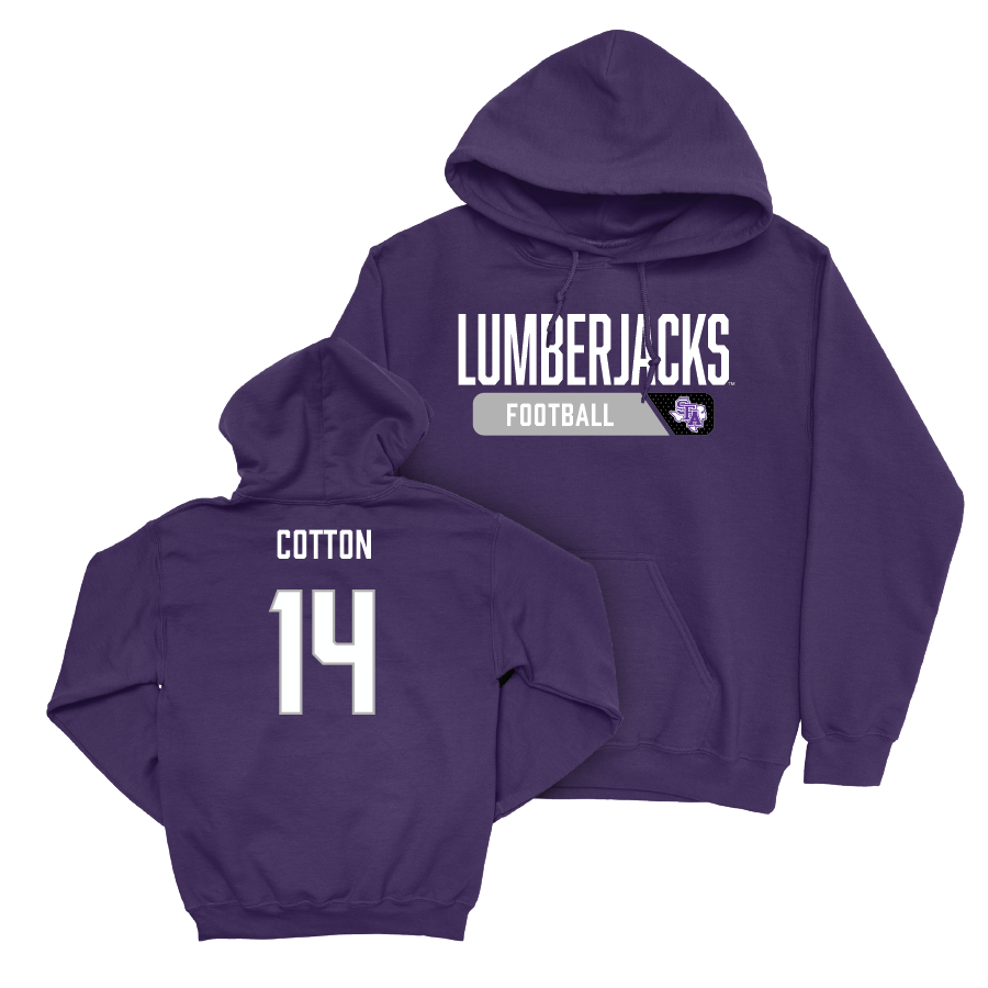 SFA Football Purple Staple Hoodie   - Josiah Cotton