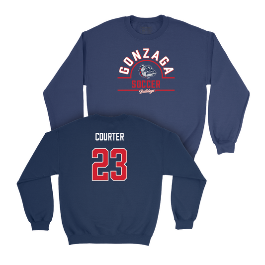 Gonzaga Women's Soccer Navy Arch Crew  - Grace Courter