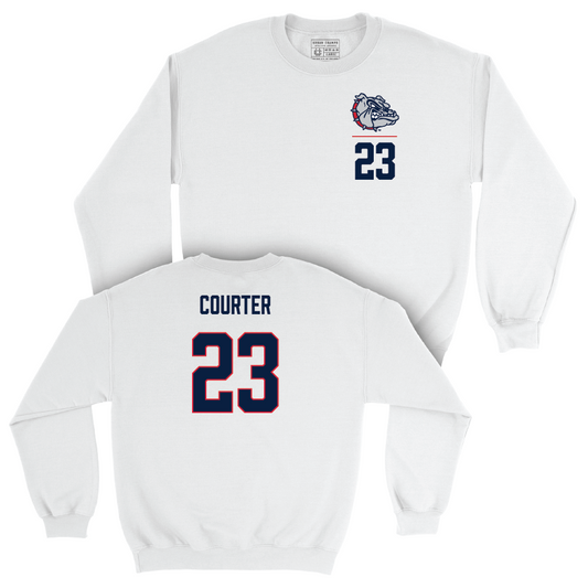 Gonzaga Women's Soccer White Logo Crew  - Grace Courter