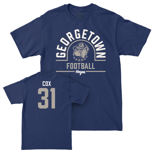 Georgetown Football Navy Classic Tee  - Bryce Cox