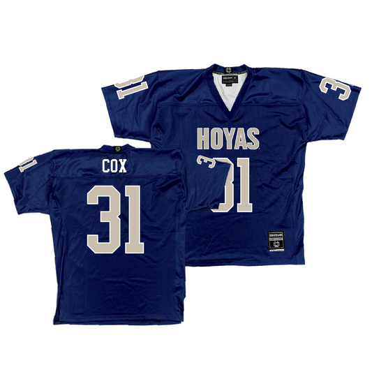 Georgetown Football Navy Jersey  - Bryce Cox