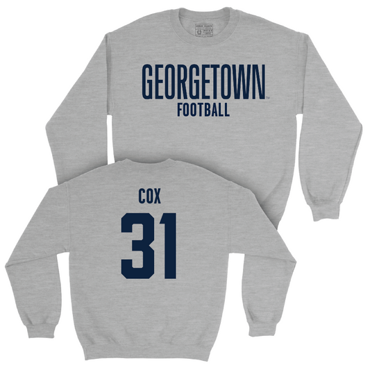 Georgetown Football Sport Grey Wordmark Crew  - Bryce Cox