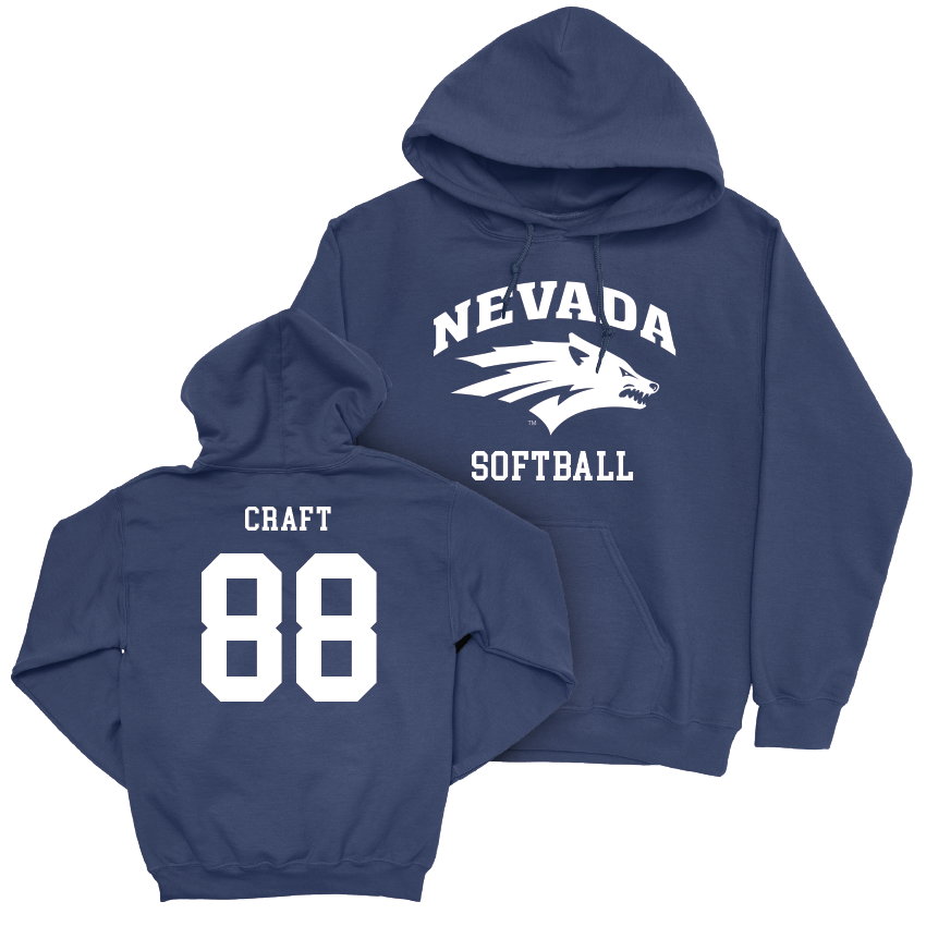 Nevada Softball Navy Staple Hoodie  - Blake Craft