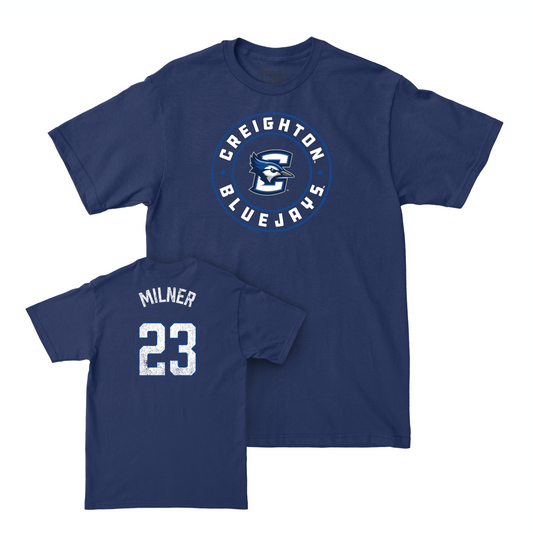 Creighton Women's Volleyball Navy Staple Tee - Abbey Milner Youth Small