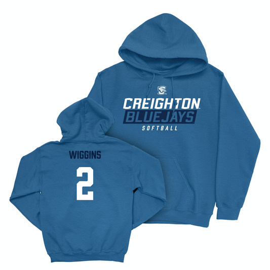 Creighton Softball Blue Bluejays Hoodie - Alexis Wiggins Youth Small