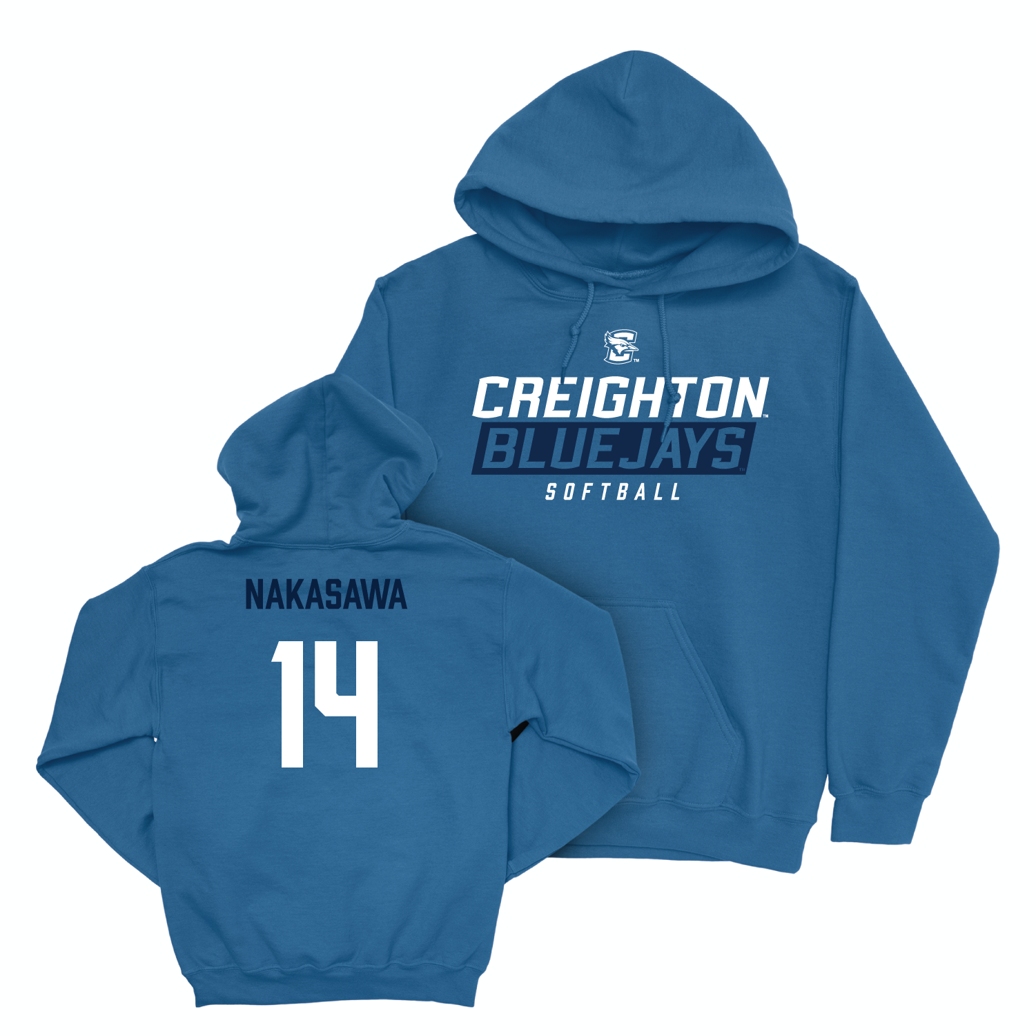 Creighton Softball Blue Bluejays Hoodie - Kenzie Nakasawa Youth Small