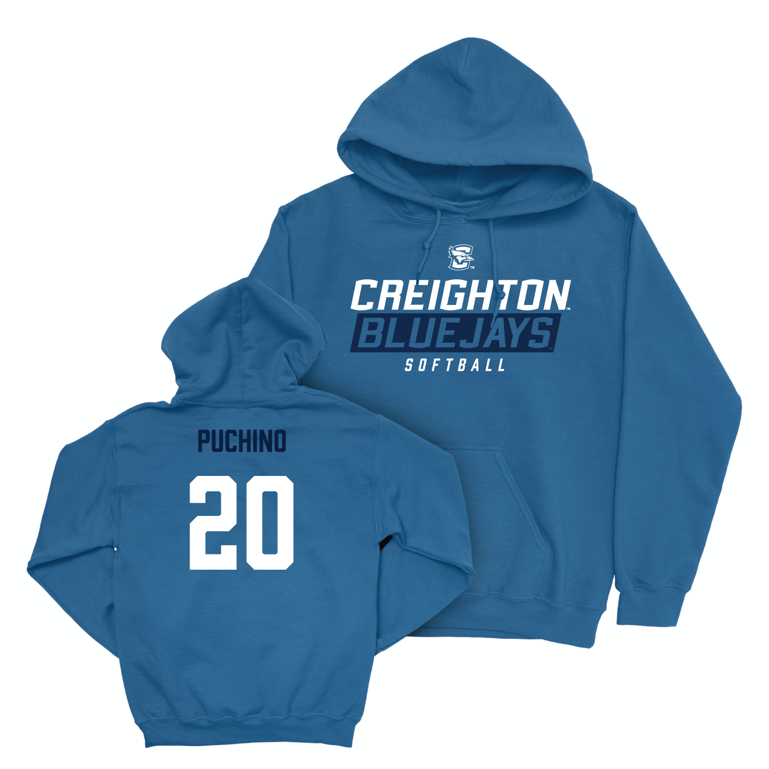 Creighton Softball Blue Bluejays Hoodie - Natalia Puchino Youth Small