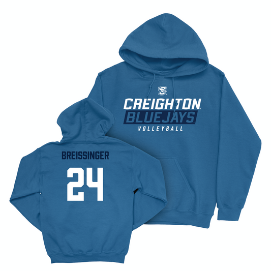 Creighton Women's Volleyball Blue Bluejays Hoodie - Sydney Breissinger Youth Small